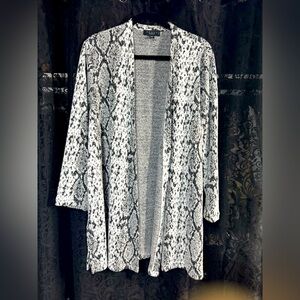 Snake Skin Print Cardigan